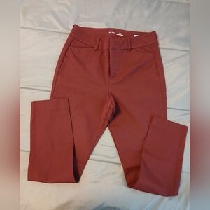 Old Navy Maroon High Rise Pants